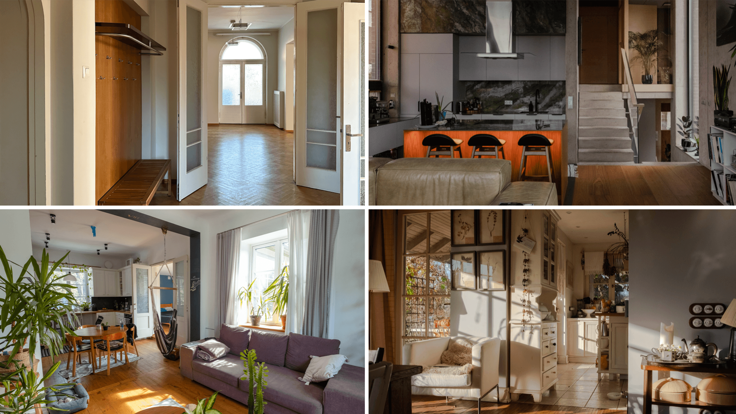 Examples of images taken from different locations.